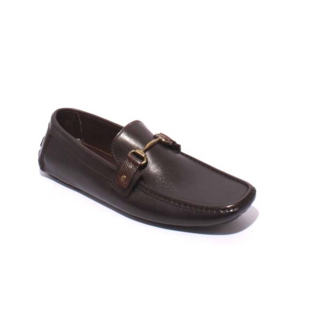 Roberto Serpentini 1003a Brown Leather Driver Moccasins Loafers